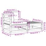 Casa si Gradina - Gradina si terasa - Mobilier exterior - Canapele si fotolii gradina - Canapea coltar de gradina, cu perne și taburet, maro ceruit - Infinity.ro