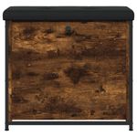 Casa si Gradina - Mobilier - Organizare si depozitare - Bancute - Banca pantofi cu sertar rabatabil, stejar fumuriu, 62x32x56 cm - Infinity.ro