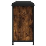 Casa si Gradina - Mobilier - Organizare si depozitare - Bancute - Banca pantofi cu sertar rabatabil, stejar fumuriu, 62x32x56 cm - Infinity.ro