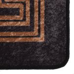 Casa si Gradina - Textile si covoare - Covoare - Covoare casa - Covor lavabil, negru si auriu, 400x300 cm, anti-alunecare - Infinity.ro