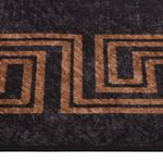 Casa si Gradina - Textile si covoare - Covoare - Covoare casa - Covor lavabil, negru si auriu, 400x300 cm, anti-alunecare - Infinity.ro