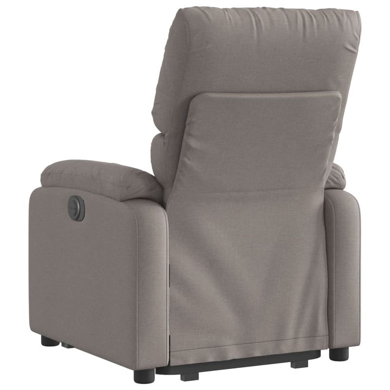 Casa si Gradina - Mobilier - Scaune si fotolii - Fotolii - Fotoliu rabatabil cu ridicare pe verticala, gri taupe, textil - Infinity.ro