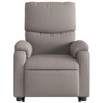Casa si Gradina - Mobilier - Scaune si fotolii - Fotolii - Fotoliu rabatabil cu ridicare pe verticala, gri taupe, textil - Infinity.ro