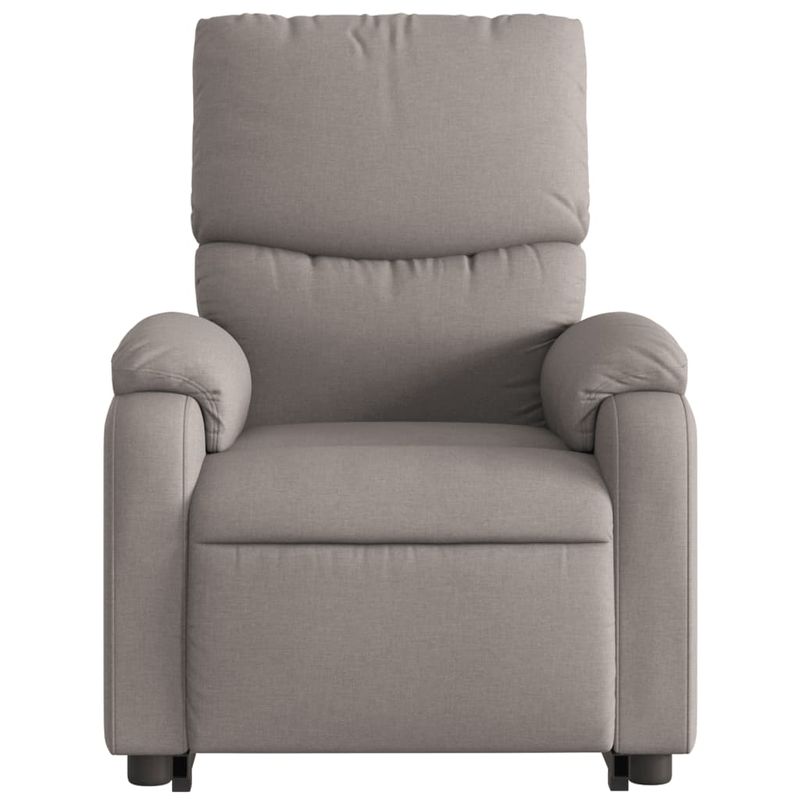 Casa si Gradina - Mobilier - Scaune si fotolii - Fotolii - Fotoliu rabatabil cu ridicare pe verticala, gri taupe, textil - Infinity.ro