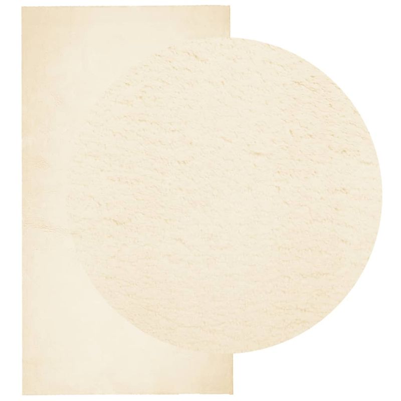 Casa si Gradina - Textile si covoare - Covoare - Covoare casa - Covor HUARTE, fir scurt, moale si lavabil, crem, 80x150 cm - Infinity.ro