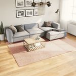 Casa si Gradina - Textile si covoare - Covoare - Covoare casa - Covor HUARTE, fir scurt, moale si lavabil, roz pudra, 200x280cm - Infinity.ro