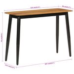 Casa si Gradina - Mobilier - Comode si corpuri - Console - Masuta consola, 110x40x76 cm, lemn masiv de mango si fier - Infinity.ro