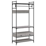 Casa si Gradina - Mobilier - Dulapuri si sifoniere - Sifoniere - Sifonier cu sertare, gri sonoma, 89x39x184,5 cm, lemn compozit - Infinity.ro