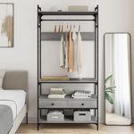 Casa si Gradina - Mobilier - Dulapuri si sifoniere - Sifoniere - Sifonier cu sertare, gri sonoma, 89x39x184,5 cm, lemn compozit - Infinity.ro