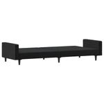 Casa si Gradina - Mobilier - Canapele si coltare - Canapele - Canapea extensibila cu 2 locuri, negru, catifea - Infinity.ro