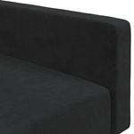 Casa si Gradina - Mobilier - Canapele si coltare - Canapele - Canapea extensibila cu 2 locuri, negru, catifea - Infinity.ro