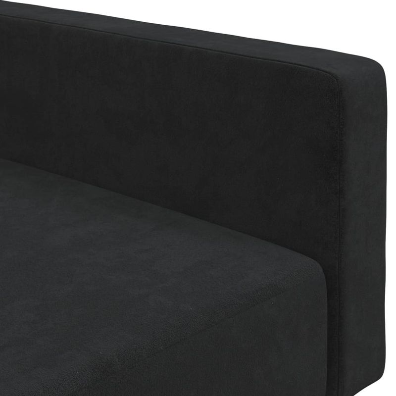 Casa si Gradina - Mobilier - Canapele si coltare - Canapele - Canapea extensibila cu 2 locuri, negru, catifea - Infinity.ro