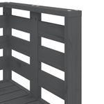 Casa si Gradina - Gradina si terasa - Mobilier exterior - Seturi mobila gradina - Set mobilier de gradina, 3 piese, gri, lemn masiv de pin - Infinity.ro