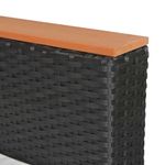 Casa si Gradina - Gradina si terasa - Mobilier exterior - Seturi mobila gradina - Set mobilier de gradina cu perne, 5 piese, negru, poliratan - Infinity.ro