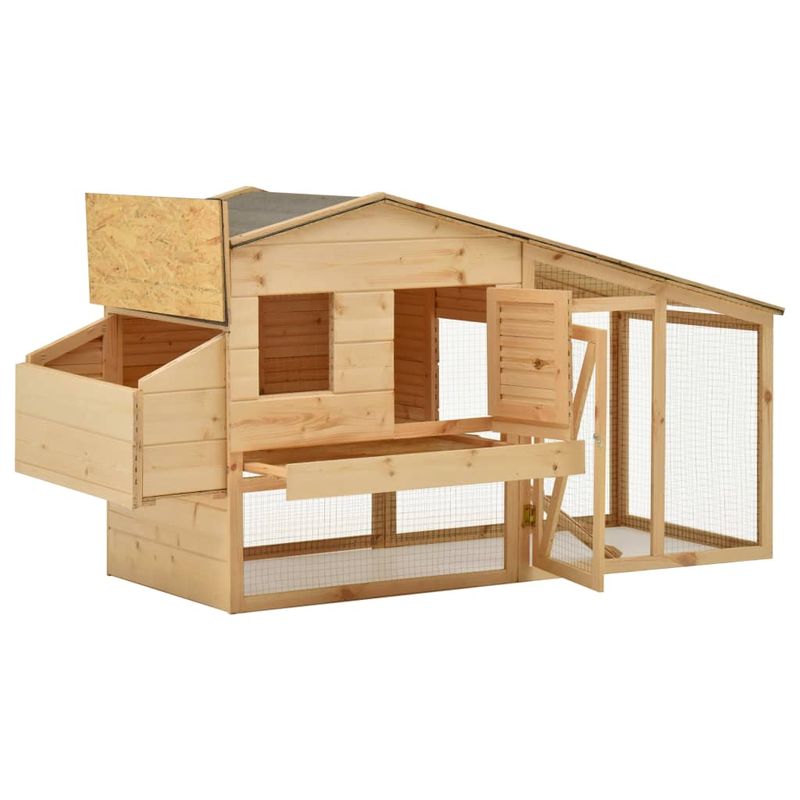 Petshop - Accesorii petshop - Culcusuri si custi - Custi interior si exterior - Cotet pentru pasari, 178 x 67 x 92 cm, lemn masiv de pin - Infinity.ro