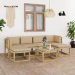 Casa si Gradina - Gradina si terasa - Mobilier exterior - Seturi mobila gradina - Set mobilier de gradina cu perne, 7 piese, lemn de pin tratat - Infinity.ro