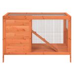 Petshop - Accesorii petshop - Culcusuri si custi - Custi interior si exterior - Cusca pentru iepuri maro 103x44x69,5 cm lemn masiv de pin - Infinity.ro