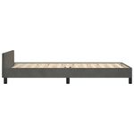 Casa si Gradina - Mobilier - Paturi si accesorii - Paturi - Cadru de pat cu tablie, gri inchis, 100x200 cm, catifea - Infinity.ro