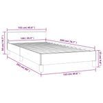Casa si Gradina - Mobilier - Paturi si accesorii - Paturi - Cadru de pat cu tablie, gri inchis, 100x200 cm, catifea - Infinity.ro