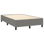 Casa si Gradina - Mobilier - Paturi si accesorii - Paturi - Pat box spring cu saltea, gri inchis, 120x200 cm, textil - Infinity.ro