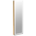 Casa si Gradina - Mobilier - Dulapuri si sifoniere - Dulapuri - Dulap de bijuterii cu oglinda si lumini LED, montaj pe perete - Infinity.ro