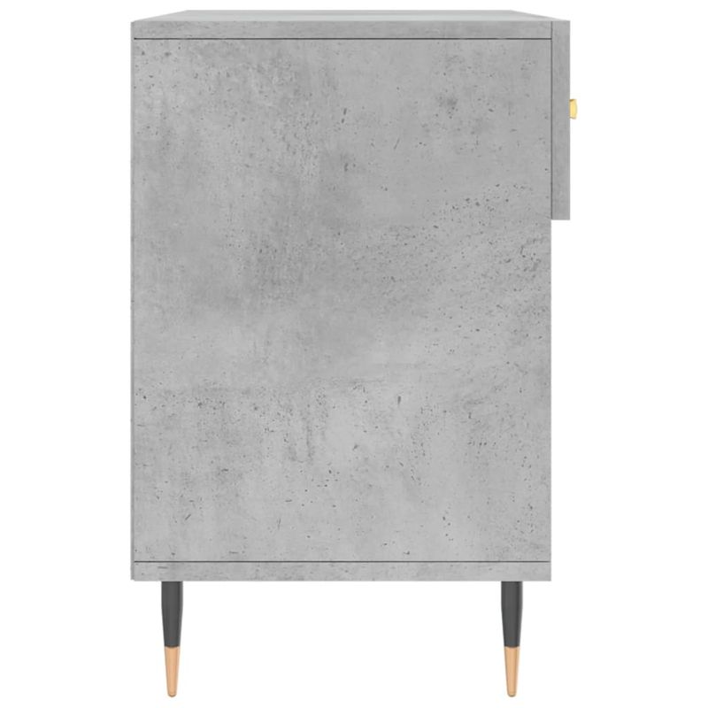 Casa si Gradina - Mobilier - Organizare si depozitare - Organizator incaltaminte - Bancheta pantofar, gri beton, 102x35x55 cm, lemn prelucrat - Infinity.ro