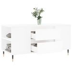 Casa si Gradina - Mobilier - Mese si birouri - Masute de cafea - Masuta de cafea, alb, 102x44,5x50 cm, lemn prelucrat - Infinity.ro