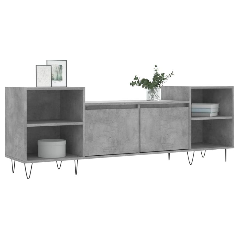 Casa si Gradina - Mobilier - Comode si corpuri - Comode - Comoda TV, gri beton, 160x35x55 cm, lemn prelucrat - Infinity.ro