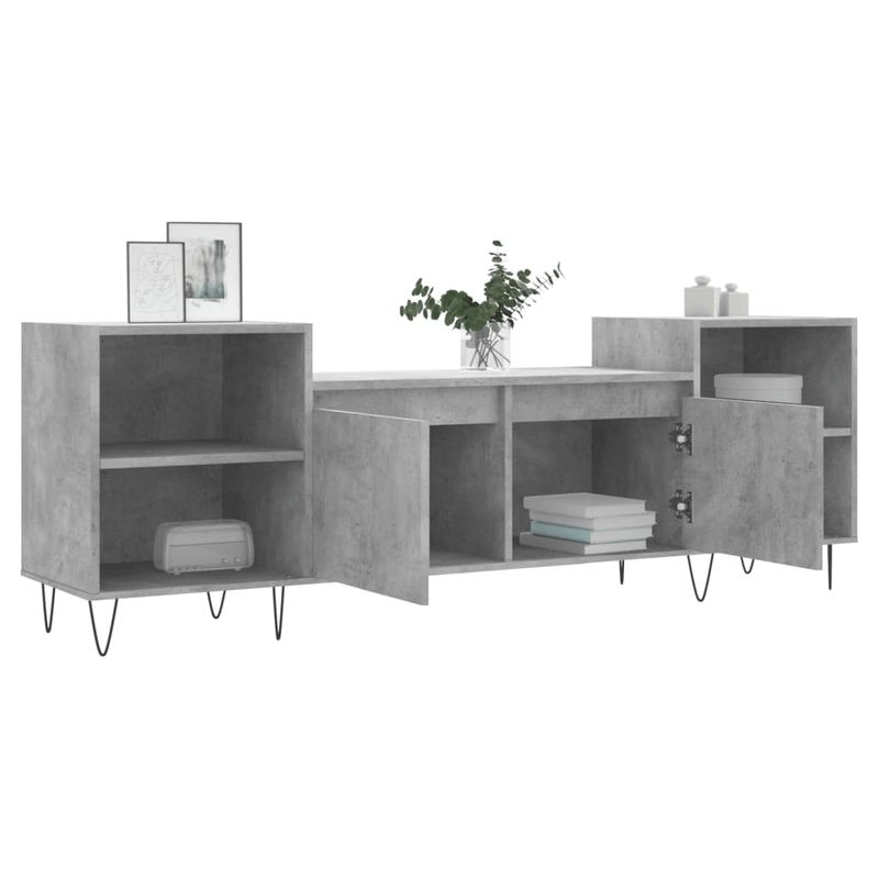 Casa si Gradina - Mobilier - Comode si corpuri - Comode - Comoda TV, gri beton, 160x35x55 cm, lemn prelucrat - Infinity.ro