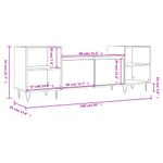 Casa si Gradina - Mobilier - Comode si corpuri - Comode - Comoda TV, gri beton, 160x35x55 cm, lemn prelucrat - Infinity.ro