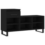 Casa si Gradina - Mobilier - Organizare si depozitare - Organizator incaltaminte - Pantofar, negru, 102x36x60 cm, lemn compozit - Infinity.ro