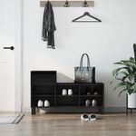 Casa si Gradina - Mobilier - Organizare si depozitare - Organizator incaltaminte - Pantofar, negru, 102x36x60 cm, lemn compozit - Infinity.ro