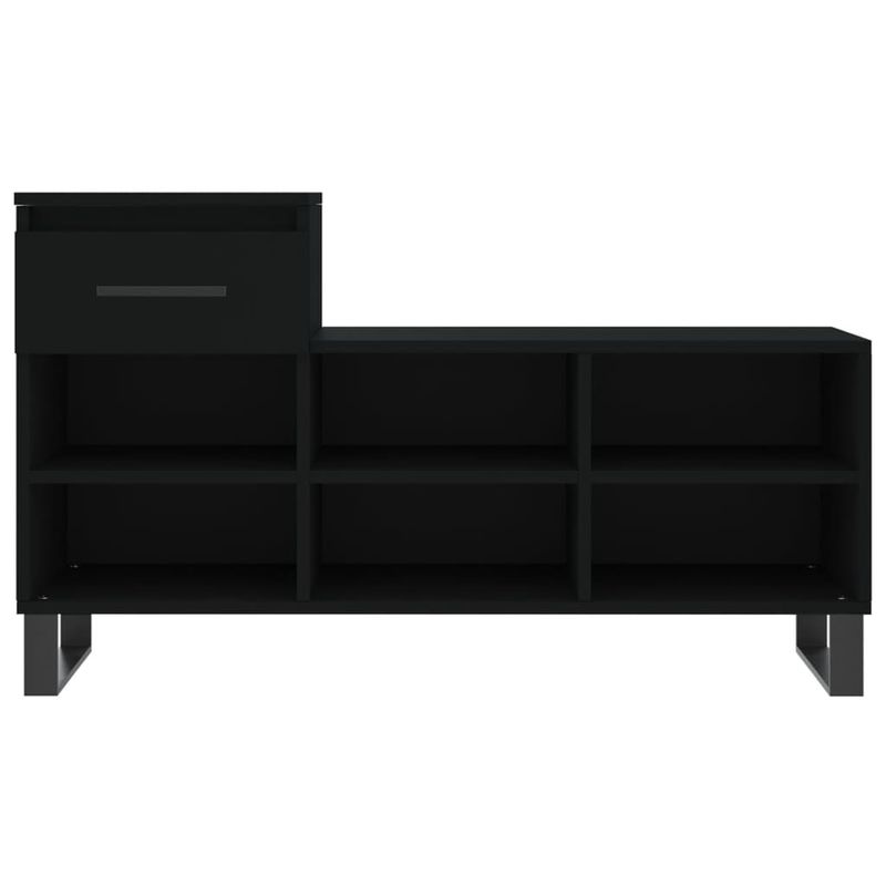 Casa si Gradina - Mobilier - Organizare si depozitare - Organizator incaltaminte - Pantofar, negru, 102x36x60 cm, lemn compozit - Infinity.ro