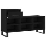 Casa si Gradina - Mobilier - Organizare si depozitare - Organizator incaltaminte - Pantofar, negru, 102x36x60 cm, lemn compozit - Infinity.ro