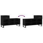 Casa si Gradina - Mobilier - Organizare si depozitare - Organizator incaltaminte - Pantofar, negru, 102x36x60 cm, lemn compozit - Infinity.ro