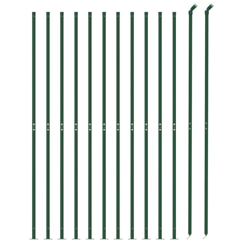 Casa si Gradina - Gradina si terasa - Garduri, panouri si accesorii - Gard plasa de sarma cu bordura, verde, 1,1x25 m - Infinity.ro