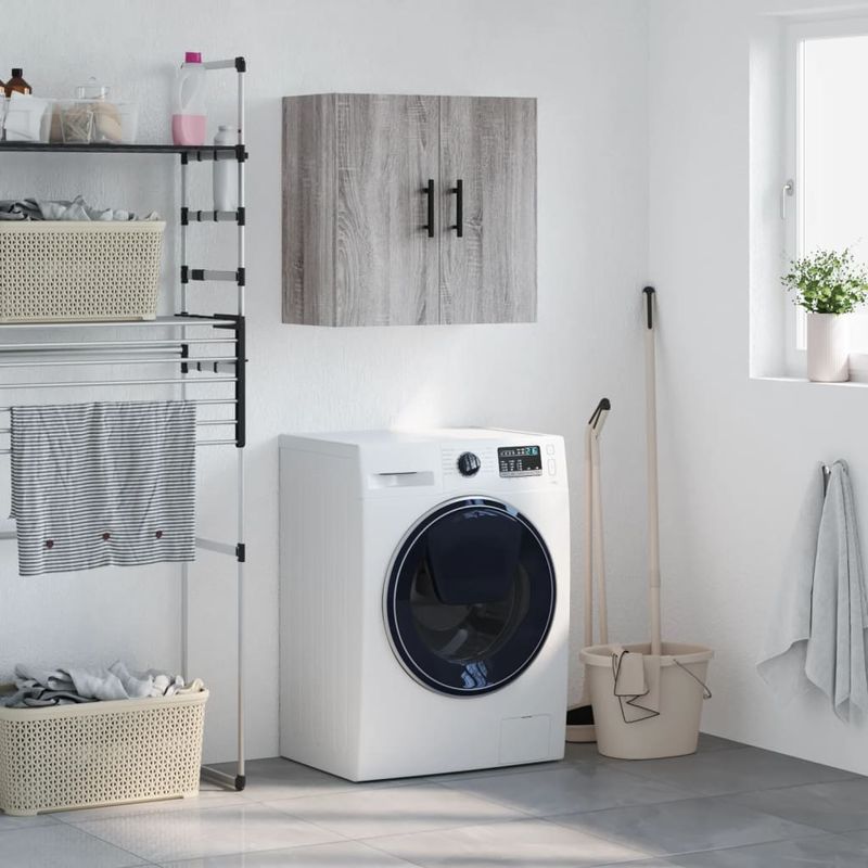 Casa si Gradina - Mobilier - Dulapuri si sifoniere - Dulapuri - Dulap de perete, gri sonoma, 60x31x60 cm, lemn compozit - Infinity.ro