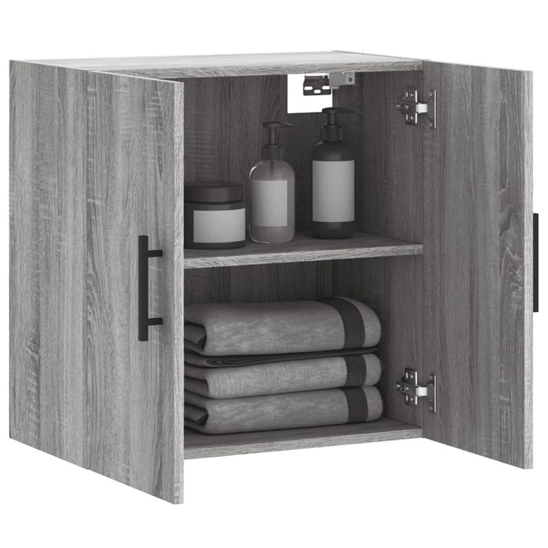 Casa si Gradina - Mobilier - Dulapuri si sifoniere - Dulapuri - Dulap de perete, gri sonoma, 60x31x60 cm, lemn compozit - Infinity.ro