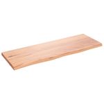 Casa si Gradina - Mobilier - Biblioteci si rafturi - Rafturi - Polita perete maro deschis 80x30x2 cm lemn masiv stejar tratat - Infinity.ro