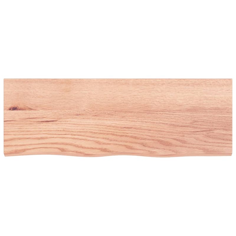 Casa si Gradina - Mobilier - Biblioteci si rafturi - Rafturi - Polita perete maro deschis 80x30x2 cm lemn masiv stejar tratat - Infinity.ro