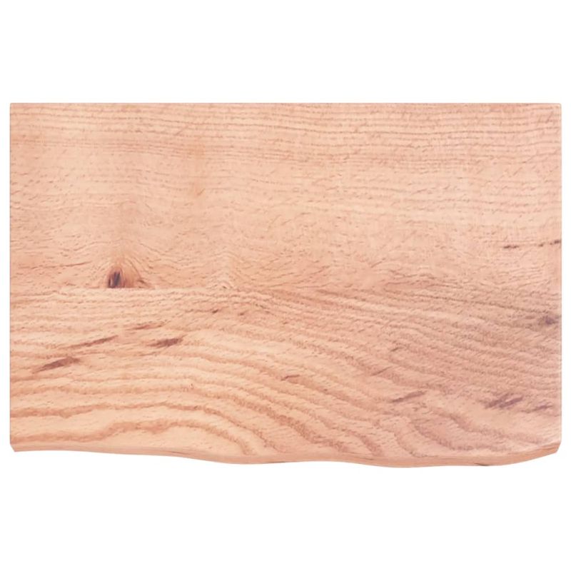Casa si Gradina - Mobilier - Biblioteci si rafturi - Rafturi - Raft de perete maro deschis 60x40x(2-4) cm lemn stejar tratat - Infinity.ro