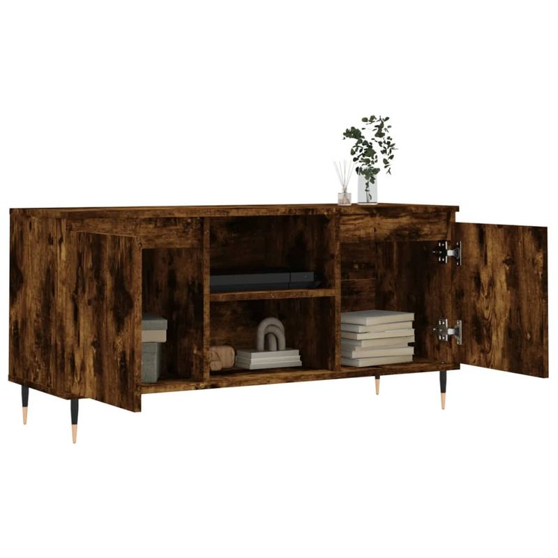 Casa si Gradina - Mobilier - Comode si corpuri - Comode - Comoda TV, stejar fumuriu, 104x35x50 cm, lemn compozit - Infinity.ro