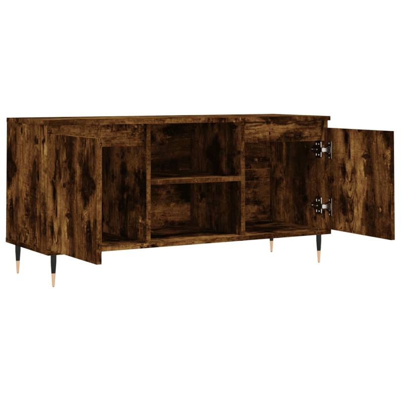 Casa si Gradina - Mobilier - Comode si corpuri - Comode - Comoda TV, stejar fumuriu, 104x35x50 cm, lemn compozit - Infinity.ro