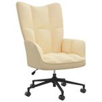 Casa si Gradina - Mobilier - Scaune si fotolii - Fotolii - Fotoliu de relaxare, alb crem, catifea - Infinity.ro