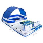 Jucarii, Copii si Bebe - Jucarii si jocuri - Jucarii de exterior - Saltele si mingi pentru plaja - Bestway Insula plutitoare Tropical Breeze, 389 x 274 cm, 43105 - Infinity.ro