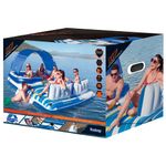 Jucarii, Copii si Bebe - Jucarii si jocuri - Jucarii de exterior - Saltele si mingi pentru plaja - Bestway Insula plutitoare Tropical Breeze, 389 x 274 cm, 43105 - Infinity.ro
