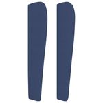 Casa si Gradina - Mobilier - Paturi si accesorii - Accesorii paturi - Tablie de pat cu aripioare, albastru, 183x23x118/128 cm, textil - Infinity.ro