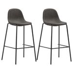 Casa si Gradina - Mobilier - Seturi de mobilier - Seturi bucatarie - Set de bar, 3 piese, gri inchis, material textil - Infinity.ro