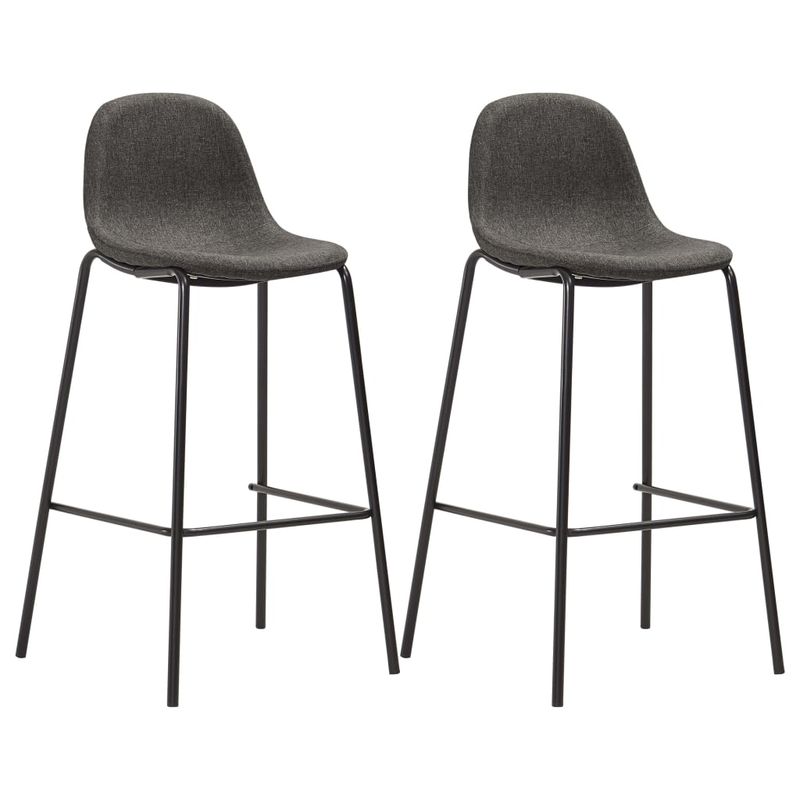 Casa si Gradina - Mobilier - Seturi de mobilier - Seturi bucatarie - Set de bar, 3 piese, gri inchis, material textil - Infinity.ro