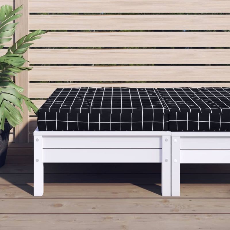 Casa si Gradina - Gradina si terasa - Mobilier exterior - Perne decorative exterior - Perna pentru paleti, negru carouri, 60x60x8 cm, textil oxford - Infinity.ro